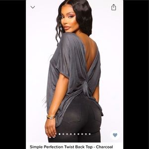 Simple Perfection Twist Back Top